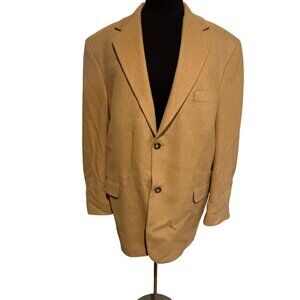 🧥 Vintage Chereskin 100%‎ Camel Hair Blazer – Tan – Approx. Size XL (359)